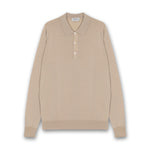 John Smedley - Cotswold Knit Polo in Kafka Beige - Nigel Clare