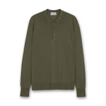 John Smedley - Cotswold Knit Polo in Mansfield Green - Nigel Clare