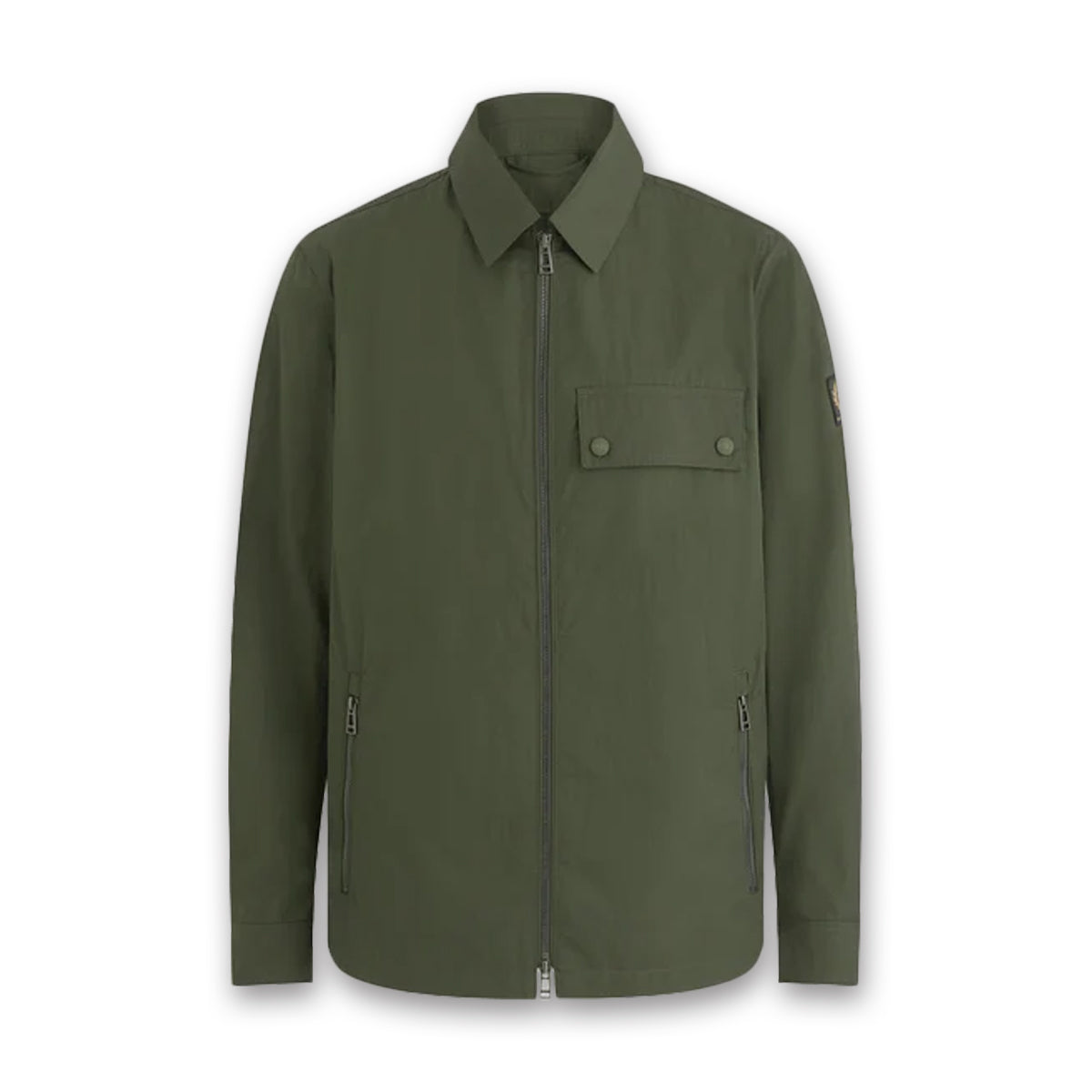 Belstaff Depot Overshirt in Tile Green Nigel Clare