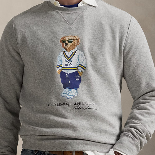 Ralph Lauren - Polo Bear Fleece Sweatshirt in Grey - Nigel Clare