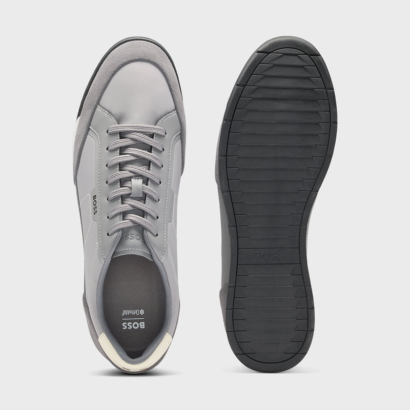 Boss - Nitan Trainers in Medium Grey
