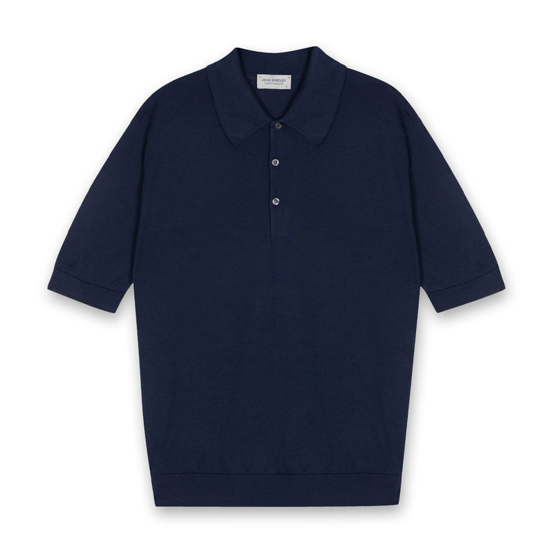 John Smedley - Isis Polo Shirt in French Navy– Nigel Clare