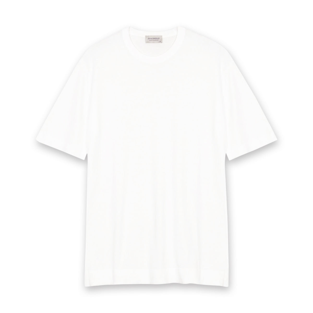 Tシャツ・カットソー JOHN SMEDLEY Men T Shirts LORCA WHITE John Smedley - Lorca Sea Island Cotton T-Shirt in White