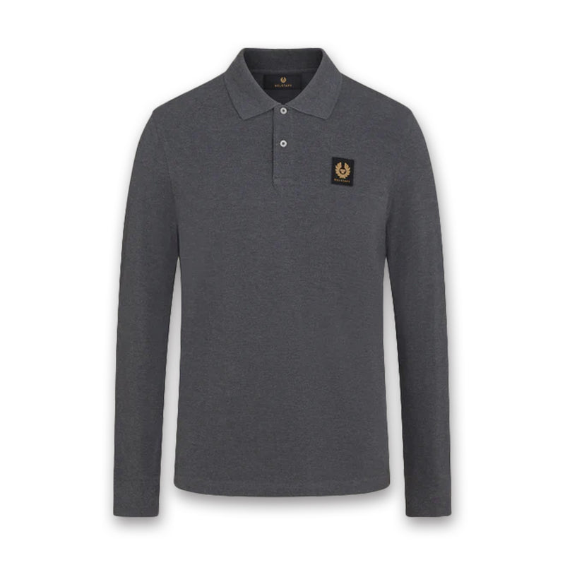 Belstaff - LS Polo in Charcoal Heather