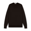John Smedley - Marcus Crewneck in Faulker Brown - Nigel Clare