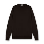 John Smedley - Marcus Crewneck in Faulker Brown - Nigel Clare