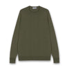 John Smedley - Marcus Crewneck in Mansfield Green - Nigel Clare