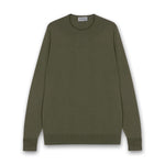 John Smedley - Marcus Crewneck in Mansfield Green - Nigel Clare
