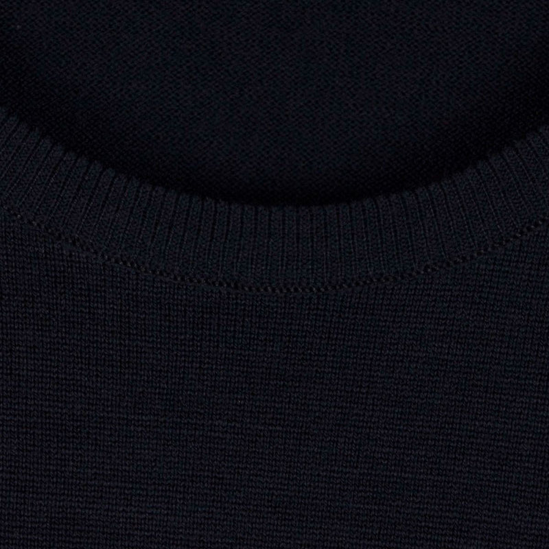 John Smedley - Marcus Crewneck in Midnight - Nigel Clare