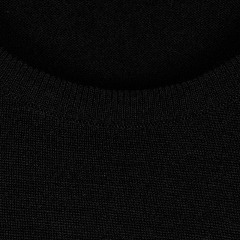 John Smedley - Marcus Knit Crew Sweater in Black