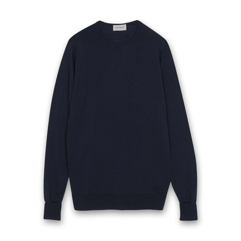 John Smedley - Marcus Knit Crew Sweater in Midnight