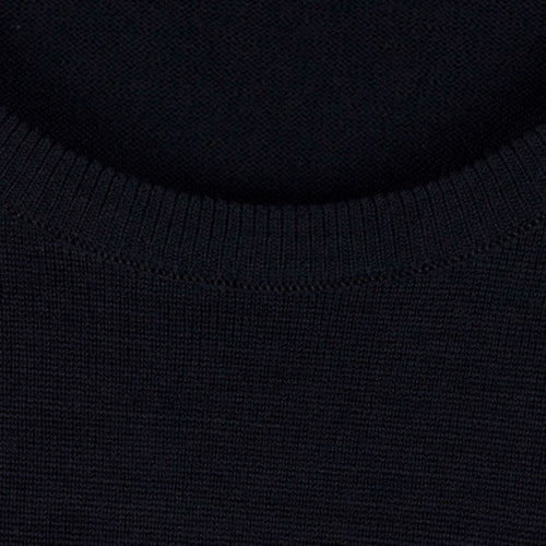 John Smedley - Marcus Knit Crew Sweater in Midnight