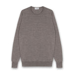 John Smedley - Marcus Knit Crew Sweater in Mushroom