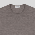 John Smedley - Marcus Knit Crew Sweater in Mushroom