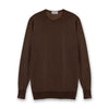 John Smedley - Marcus Knit Crew Sweater in Truffle