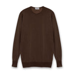 John Smedley - Marcus Knit Crew Sweater in Truffle