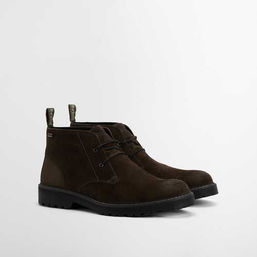 Barbour - Maxwell Chukka Boots in Oiled Brown Suede