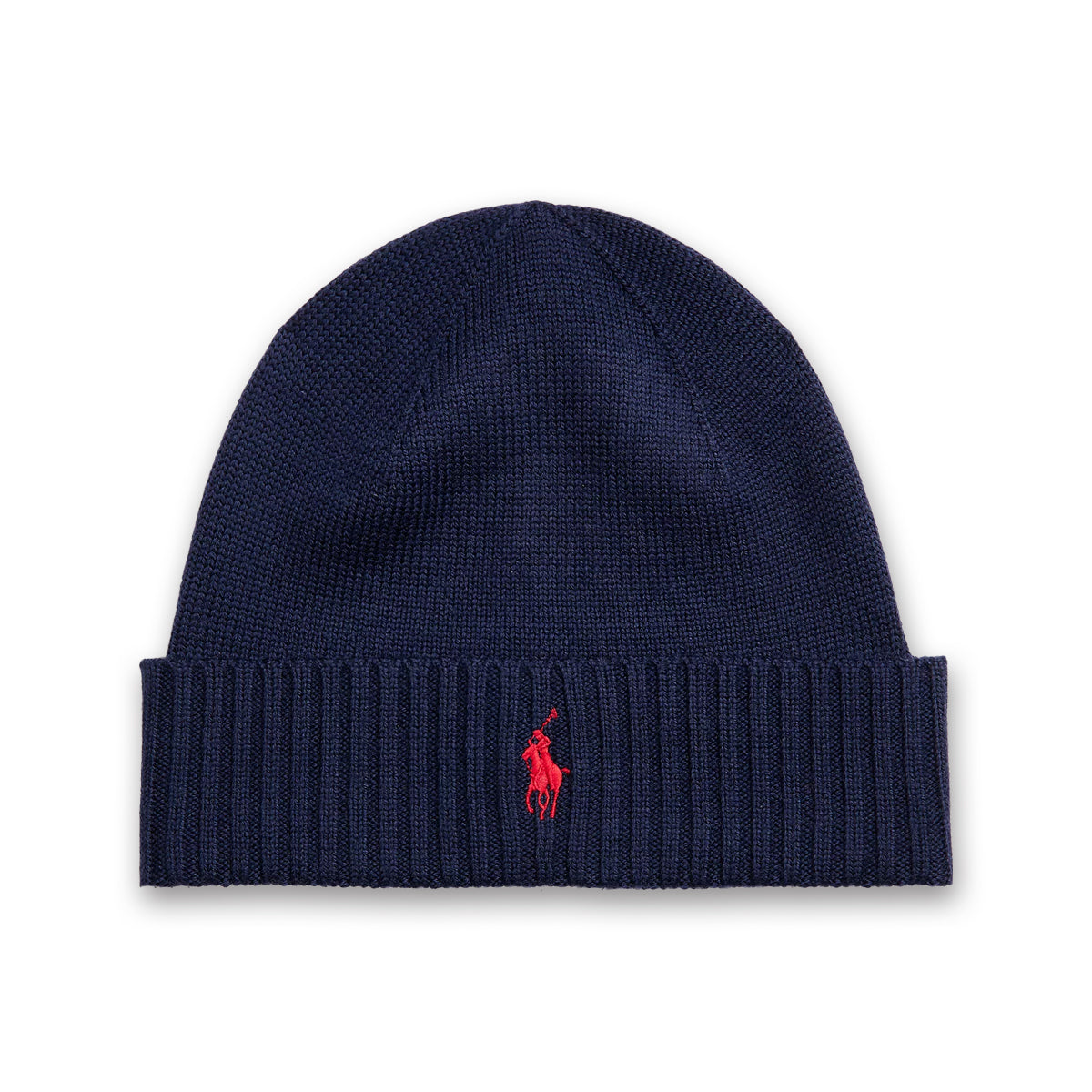 Ralph Lauren Signature Wool Beanie in Hunter Navy Nigel Clare