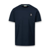 Sandbanks - Badge Logo T-Shirt in Navy