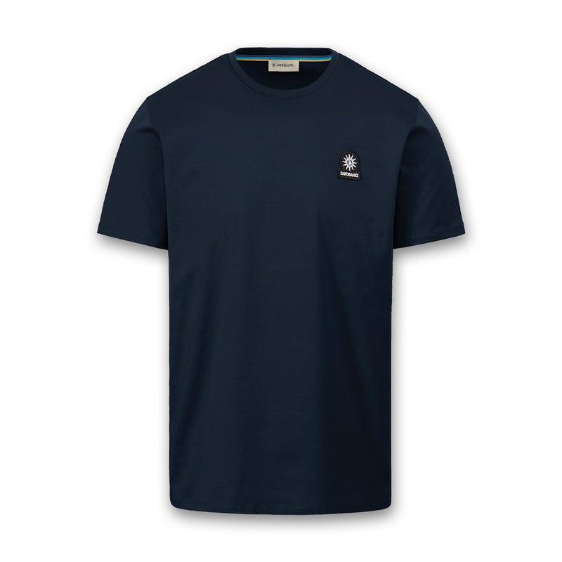 Sandbanks - Badge Logo T-Shirt in Navy