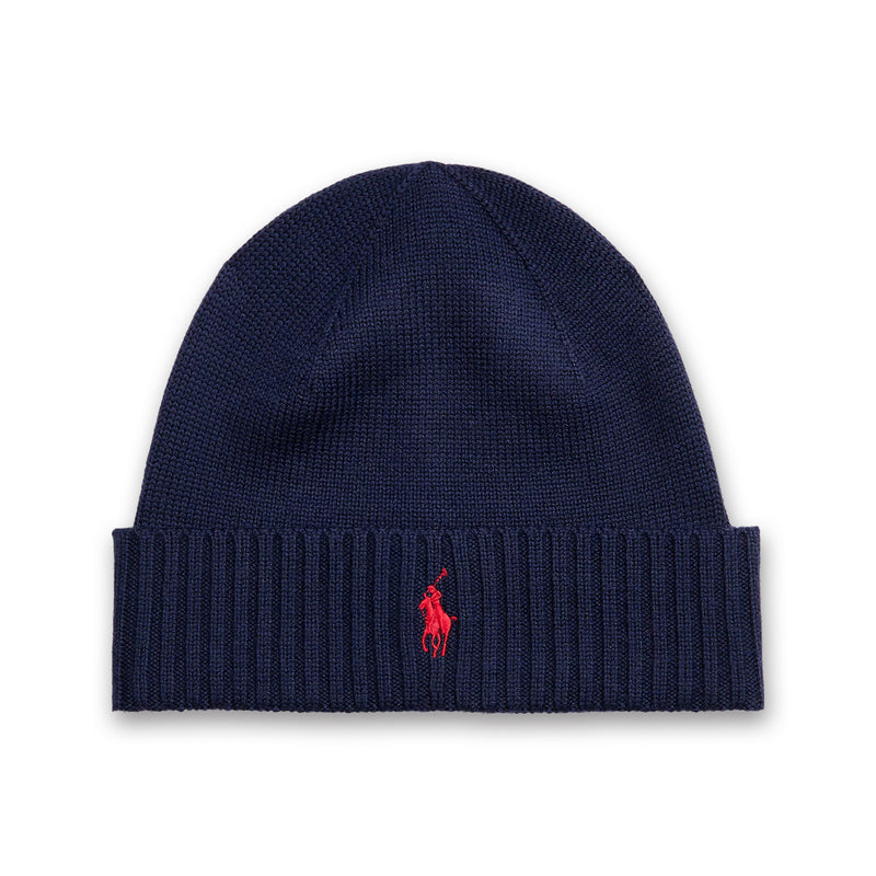 Ralph Lauren - Signature Wool Beanie in Hunter Navy