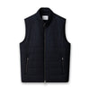 Eton - Flannel Wool Gilet in Navy Marl - Nigel Clare