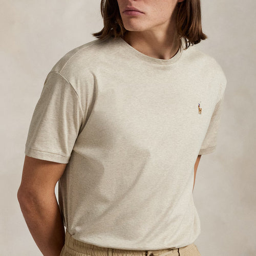 Ralph Lauren - Custom Slim Soft Cotton T-Shirt in Light Brown