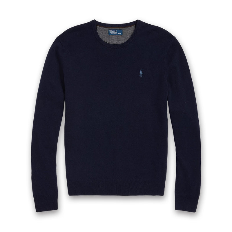 Ralph Lauren - Wool Crew Neck Jumper in Hunter Navy