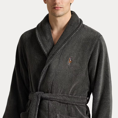 Ralph Lauren - Shawl-Collar Terry Robe in Dark Slate