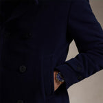 Ralph Lauren - Wool Blend Twill Peacoat in Navy