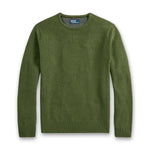 Ralph Lauren - Wool Crew Neck Jumper in Classic Olive Heather