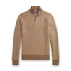 Ralph Lauren - Textured Wool 1/4 Jumper in Camel Combo