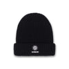 Sandbanks - Badge Logo Merino Wool Beanie in Black