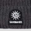 Sandbanks - Badge Logo Merino Wool Beanie in Anthracite