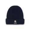 Sandbanks - Badge Logo Merino Wool Beanie in Navy