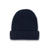 Sandbanks - Badge Logo Merino Wool Beanie in Navy