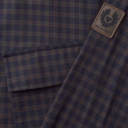 Belstaff - Scale Shirt in Dark Ink/Major Brown