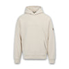 Sandbanks - Raised Rubber Logo Hoodie in Stone