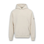 Sandbanks - Raised Rubber Logo Hoodie in Stone