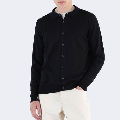 John Smedley - Tibor Cardigan in Black