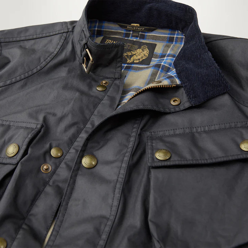 Belstaff - Trialmaster Waxed Jacket in Navy