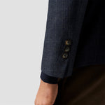 Eton - Check Flannel Soft Jacket in Navy - Nigel Clare