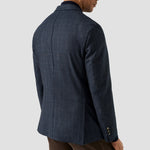 Eton - Check Flannel Soft Jacket in Navy - Nigel Clare