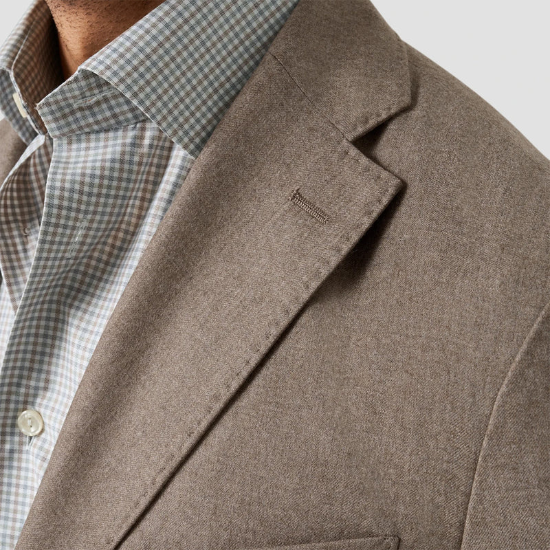 Eton - Flannel Soft Jacket in Fawn - Nigel Clare