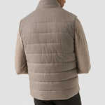 Eton - Flannel Wool Gilet in Fawn - Nigel Clare