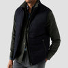 Eton - Flannel Wool Gilet in Navy Marl - Nigel Clare