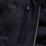 Eton - Flannel Wool Gilet in Navy Marl - Nigel Clare