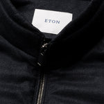 Eton - Flannel Wool Gilet in Navy Marl - Nigel Clare