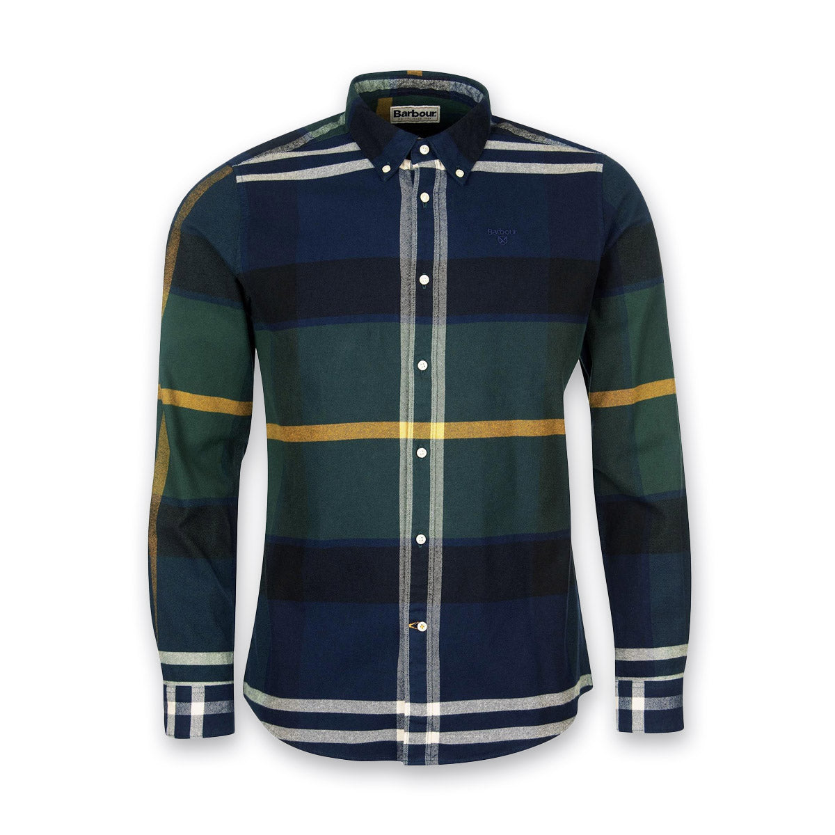 Barbour Iceloch Tailored Fit Shirt in Seaweed Tartan Nigel Clare