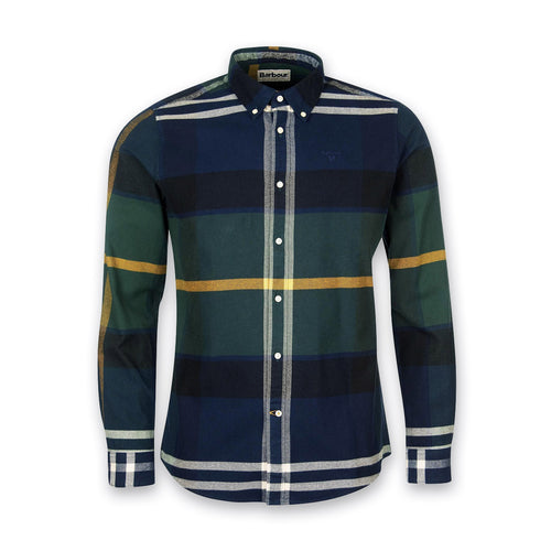 Barbour - Iceloch Tailored Fit Shirt in Seaweed Tartan - Nigel Clare